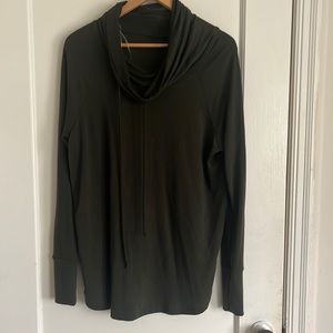 Comfy Slouch Neck Long Sleeve Jersey Shirt - Cozy and Stylish!